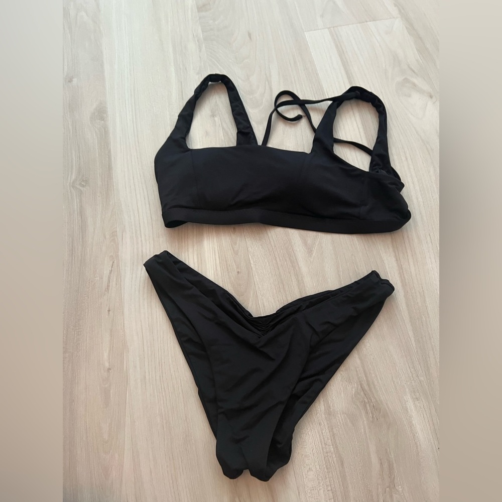 Black LaBlanca Square Neck Bikini Set